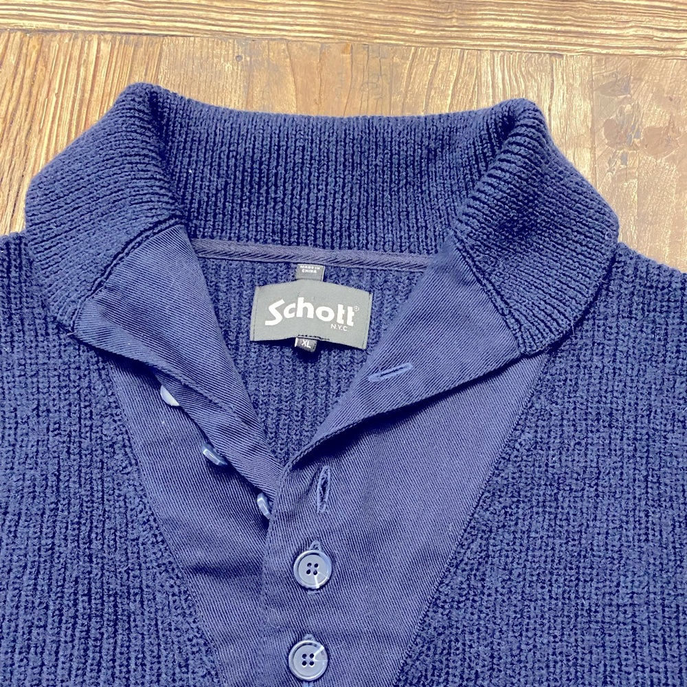Schott Military Style Sweater XL